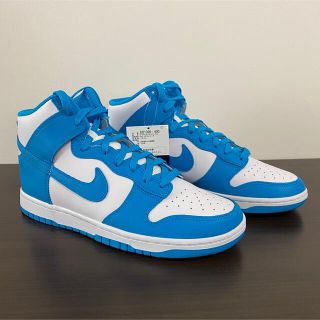 ナイキ(NIKE)のnike dunk hi retro laser blue 28cm(スニーカー)