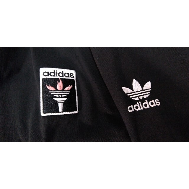 adidas(アディダス)の新品 M adidas originals Tシャツ 聖火ロゴ 黒 メンズのトップス(Tシャツ/カットソー(半袖/袖なし))の商品写真