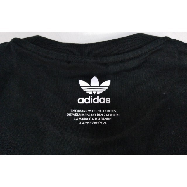 adidas(アディダス)の新品 M adidas originals Tシャツ 聖火ロゴ 黒 メンズのトップス(Tシャツ/カットソー(半袖/袖なし))の商品写真