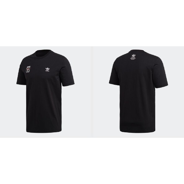 adidas(アディダス)の新品 M adidas originals Tシャツ 聖火ロゴ 黒 メンズのトップス(Tシャツ/カットソー(半袖/袖なし))の商品写真