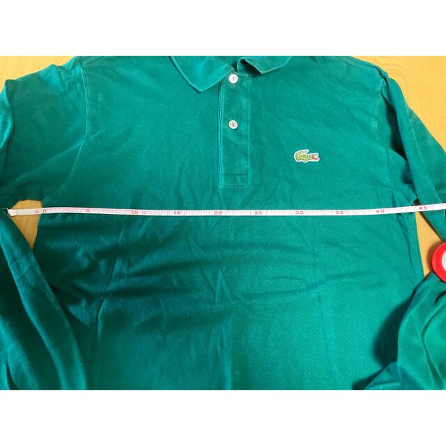 LACOSTE(ラコステ)の希少 80's LACOSTE ラコステ ポロシャツ 長袖 緑 メンズのトップス(ポロシャツ)の商品写真