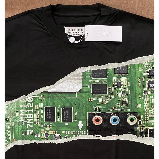 黒48新品 メゾン マルジェラ Motherboard ブラック Tシャツ 半袖