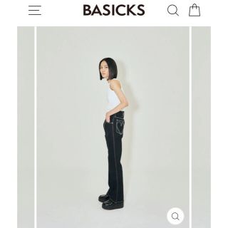 クリスチャンダダ(CHRISTIAN DADA)のbasicks HEART STITCH DENIM (BLACK)(デニム/ジーンズ)