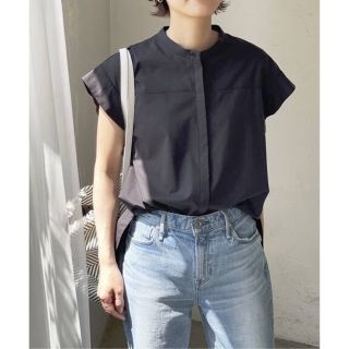 スピックアンドスパン(Spick & Span)の◇新品◆スピックアンドスパン　ギャザーフレンチブラウス　2022今季(シャツ/ブラウス(半袖/袖なし))