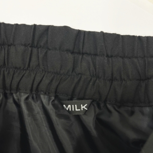 MILK(ミルク)のミルク MILK サイドジップ 裾フリル スカート 黒 ブラック レディースのスカート(その他)の商品写真