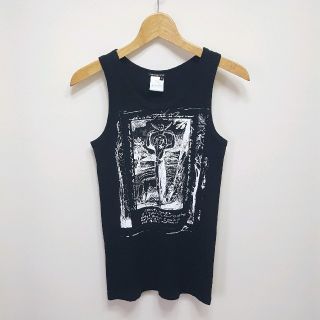 アンドゥムルメステール(Ann Demeulemeester)の★ベルギー製 ANN DEMEULEMEESTER プリント タンクトップ(タンクトップ)