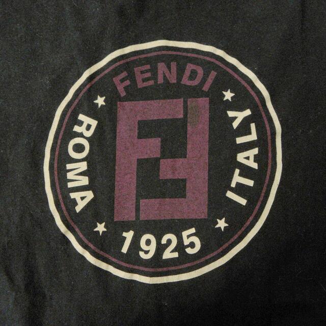 FENDI(フェンディ)のイタリア製 オールドフェンディ FFビッグロゴプリントクルーネックTシャツ 40 レディースのトップス(Tシャツ(半袖/袖なし))の商品写真