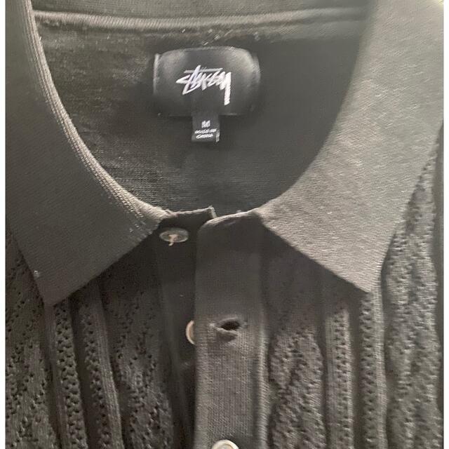 20ss Stussy cable knit polo shirts | datatraceautomation.in