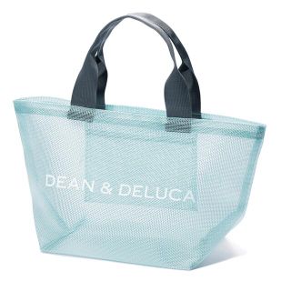 ディーンアンドデルーカ(DEAN & DELUCA)のDEAN&DELUCA メッシュトートバッグ　ミントブルー　Sサイズ(トートバッグ)