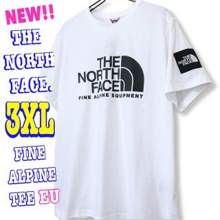 ザノースフェイス(THE NORTH FACE)のビッグサイズ♪ ノースフェイス ファイン ALP Tシャツ EU 白 3XL (Tシャツ/カットソー(半袖/袖なし))