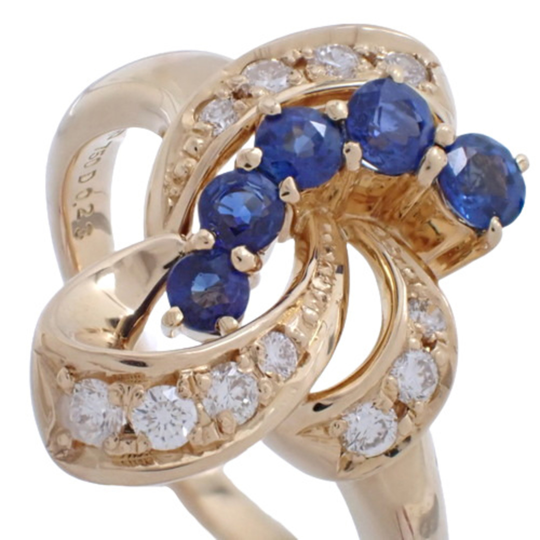 POLA(ポーラ)のポーラリング・指輪 K18イエローゴールド YG 750 ゴールド金 ブルー青 40802028163 レディースのアクセサリー(リング(指輪))の商品写真