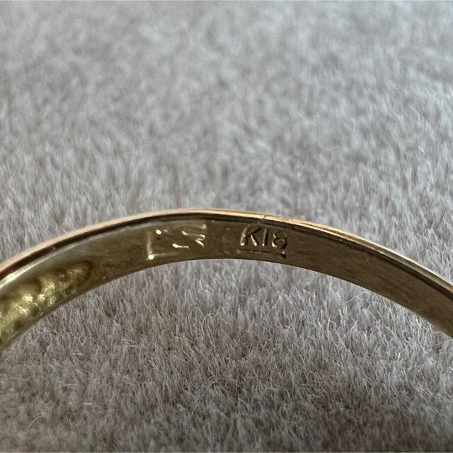 k18 リング イエローゴールド 12号 18金 750 指輪 ダイヤモンド レディースのアクセサリー(リング(指輪))の商品写真