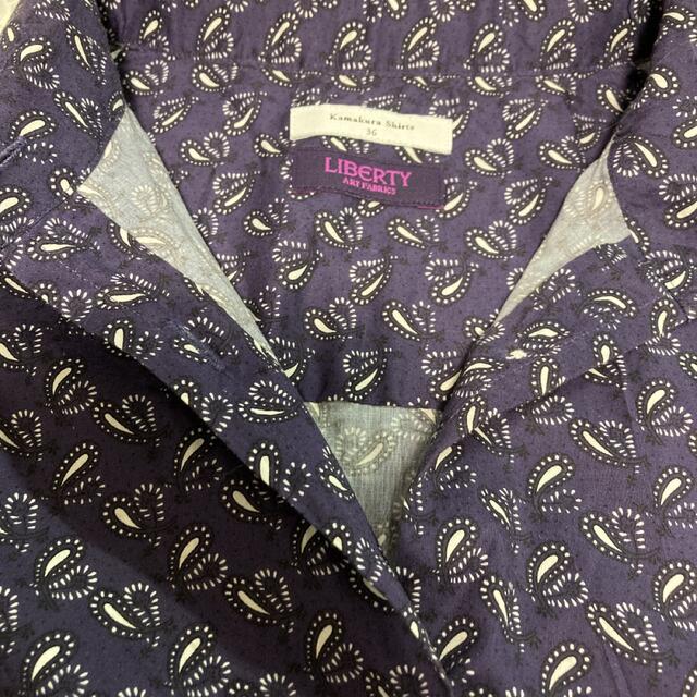 リバティ×鎌倉シャツ　シャツブラウス　36 レディースのトップス(シャツ/ブラウス(半袖/袖なし))の商品写真