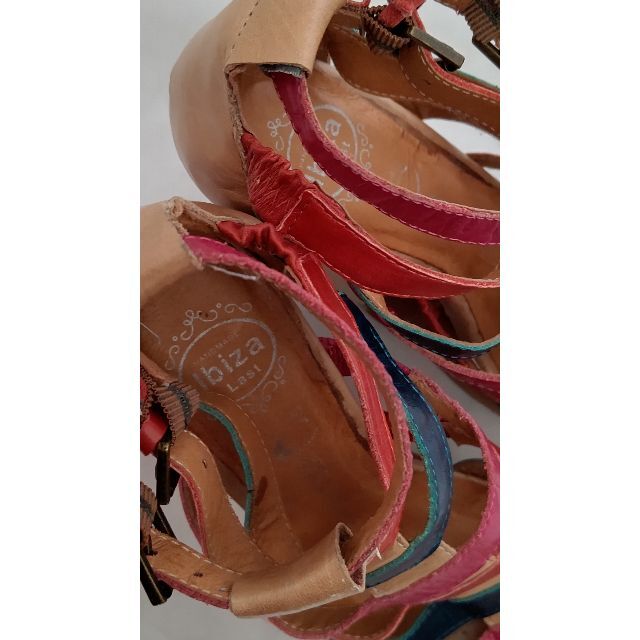 ジェフリーキャンベルibiza厚底本革レザーウェッジグラディエーターサンダル レディースの靴/シューズ(サンダル)の商品写真