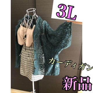  3L レース★ジャケット、カーディガン　大きいサイズ(テーラードジャケット)