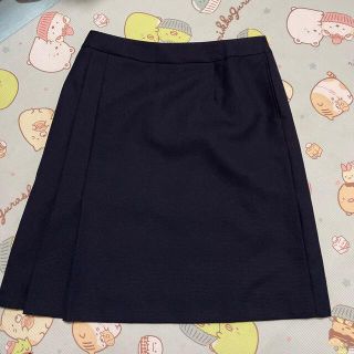 美品☆事務服○スカート○15号ネイビー(ひざ丈スカート)