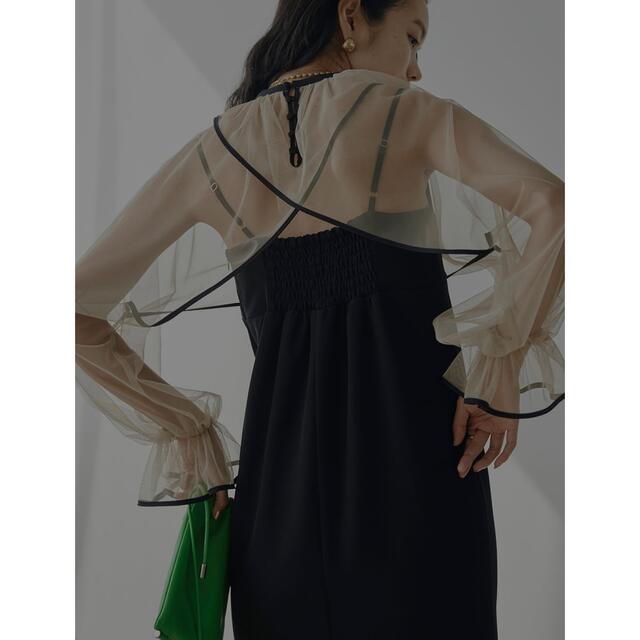 Ameri VINTAGE(アメリヴィンテージ)のAmeri VINTAGE チュールドレス レディースのフォーマル/ドレス(ロングドレス)の商品写真
