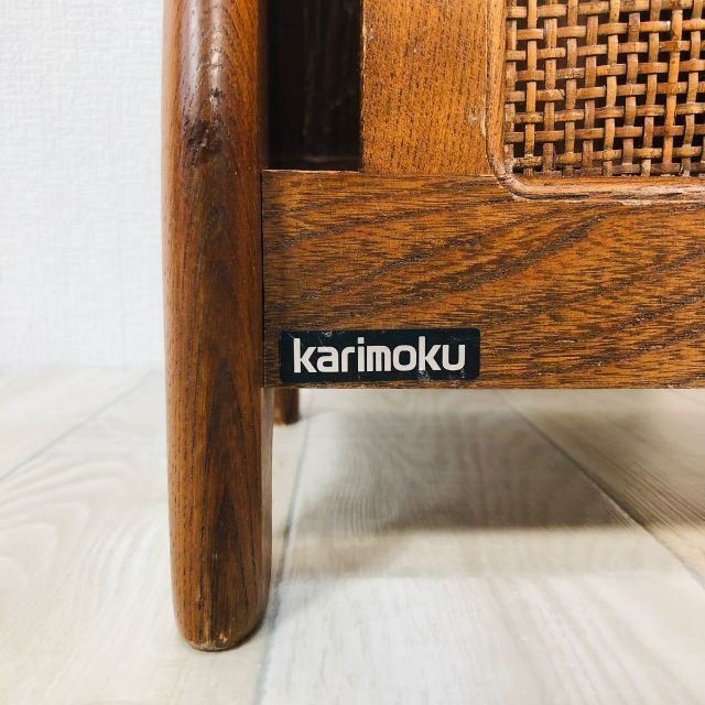 【即買い可】 カリモク karimoku ビンテージ 木製傘立て コロニアル