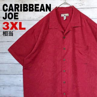 l4 US古着 CARIBBEAN JOE 半袖シャツ ボタニカル レーヨン混(シャツ)