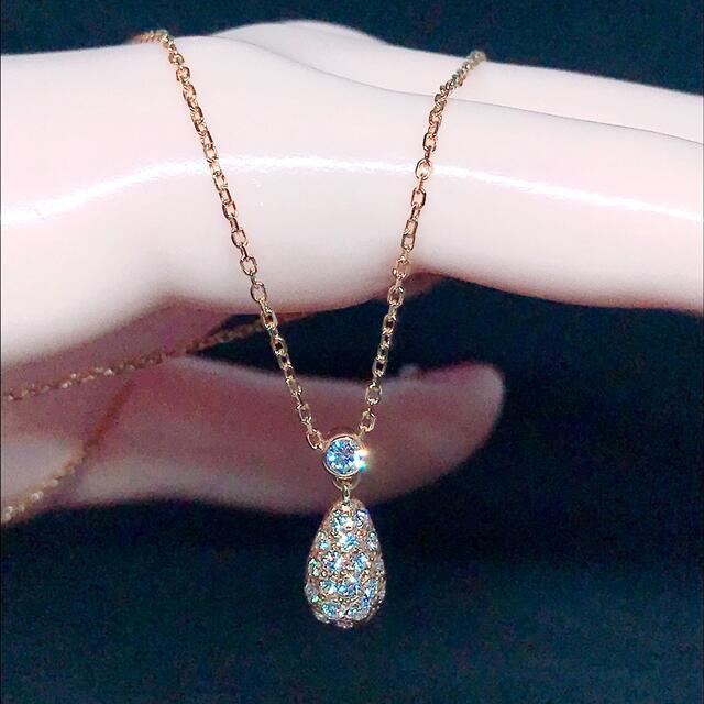 MIKIMOTO(ミキモト)の0.26ct ミキモト パヴェ ダイヤモンドネックレス K18 ティアドロップ レディースのアクセサリー(ネックレス)の商品写真