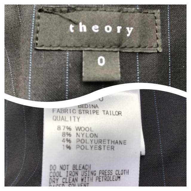 theory(セオリー)の美品 theory セオリー パンツ レディース ネイビー 0 ノータック レディースのパンツ(カジュアルパンツ)の商品写真