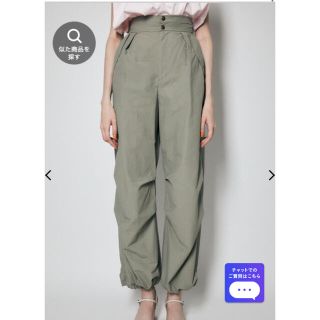 マウジー(moussy)のタグ付　moussy DRAWSTRING TUCK パンツ(カジュアルパンツ)