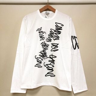 コムデギャルソン(COMME des GARCONS)の新品 送料込 限定 コムデギャルソン 手書きロゴ カットソー ロンT(Tシャツ/カットソー(七分/長袖))