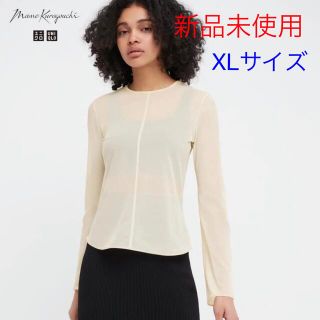 ユニクロ(UNIQLO)のユニクロ マメクロゴウチ シアークルーネックTシャツ(カットソー(長袖/七分))