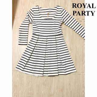 ロイヤルパーティー(ROYAL PARTY)のROYAL PARTY ボーダーフレアワンピース (ミニワンピース)