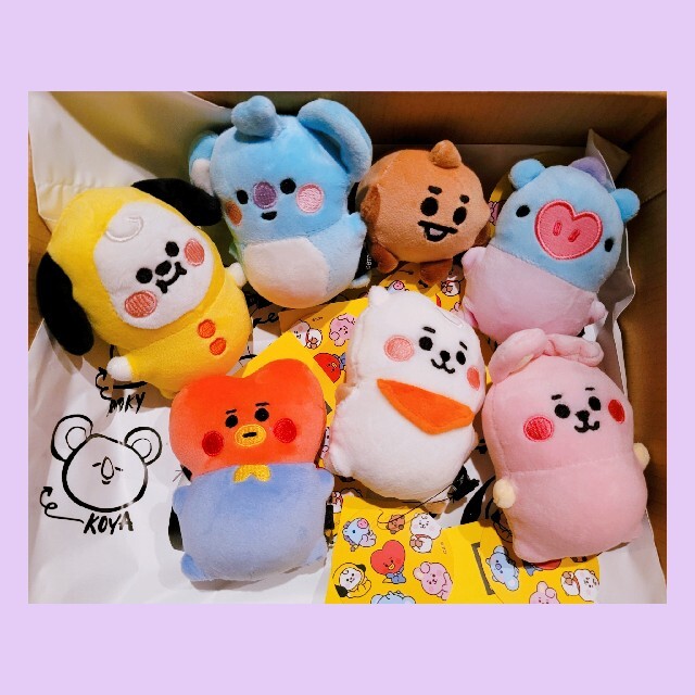 BT21 新品未使用 ストレスボール ぬいぐるみ 7体 コンプ