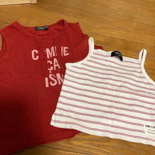 コムサイズム(COMME CA ISM)のコムサイズム タンクトップ、キャミソール2点セット(Tシャツ/カットソー)