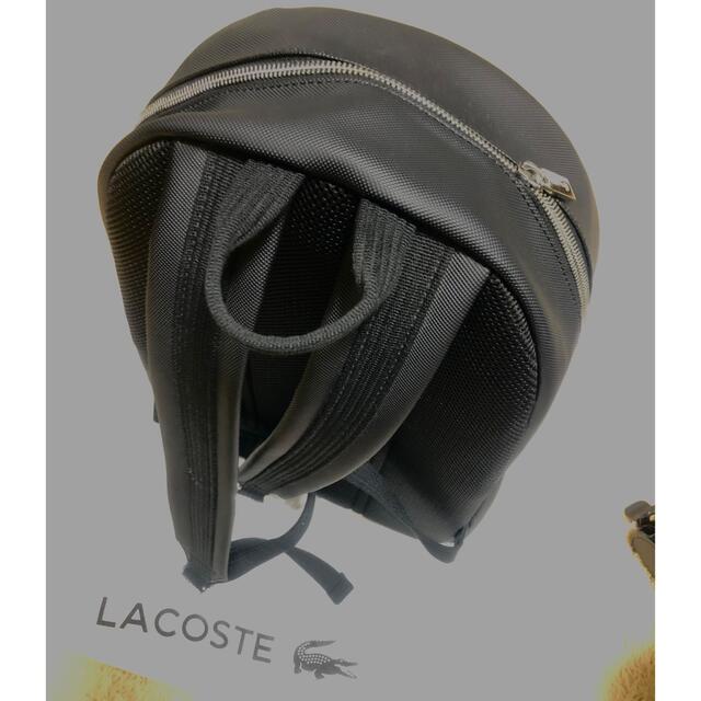 LACOSTE(ラコステ)のラコステ　ミニマルデイパック　黒色 メンズのバッグ(バッグパック/リュック)の商品写真
