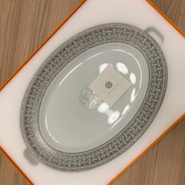 春色3カラー✧ エルメス HERMES モザイク24 プラチナ オーバル
