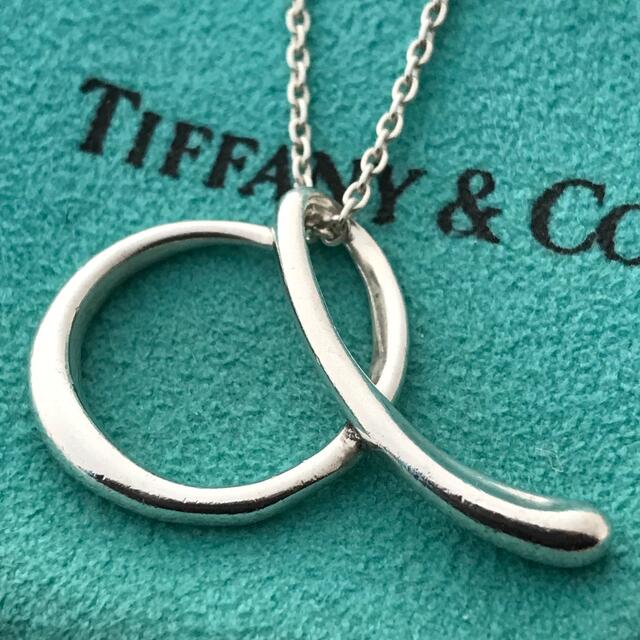 Tiffany ボリュームイニシャルa ロング チェーンネックレス希少-