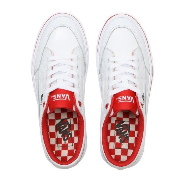 VANS(ヴァンズ)の【VANS】 ヴァンズ FALKEN ファルケンWHITE/RED レディースの靴/シューズ(スニーカー)の商品写真