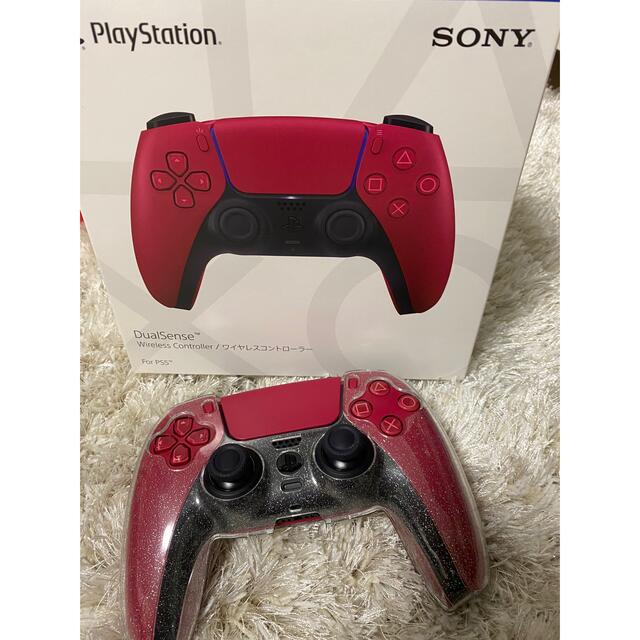 PlayStation(プレイステーション)のPS5 コントローラ　コズミックレッド エンタメ/ホビーのゲームソフト/ゲーム機本体(その他)の商品写真