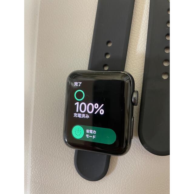 Apple Watch(アップルウォッチ)のApple Watch 3（GPS）42mmスペースグレイ　1年未満 スマホ/家電/カメラのスマートフォン/携帯電話(その他)の商品写真