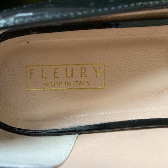 銀座ワシントン(ギンザワシントン)の美品FLEURY現行品オープントゥ　フラットパンプス　イタリア製　大きいサイズ レディースの靴/シューズ(ハイヒール/パンプス)の商品写真