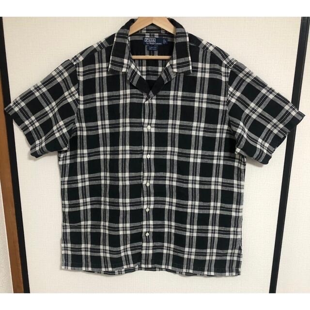されていた POLO ラルフローレン オープンカラー 開襟 シャツの通販 by