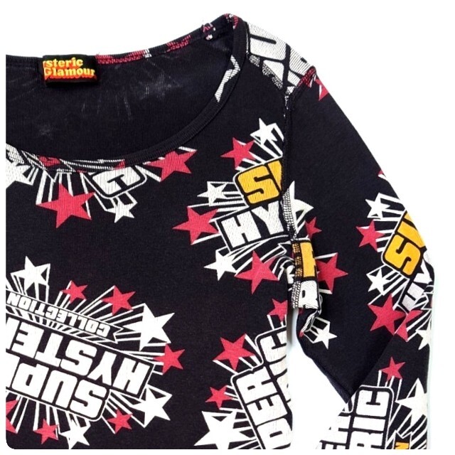 HYSTERIC GLAMOUR - 90S ヒステリックグラマー 初期 スーパーヒステリック総柄プリント長袖Tシャツの通販 by まるい's