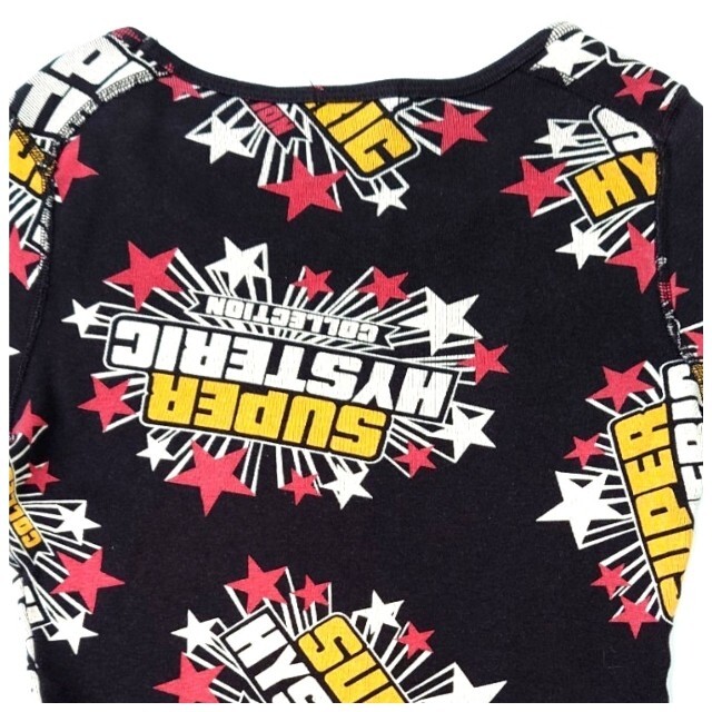 90S ヒステリックグラマー 初期 スーパーヒステリック総柄プリント長袖Tシャツ