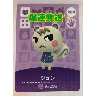 ニンテンドウ(任天堂)のどうぶつの森　アミーボカード　amiiboカード　3弾　ジュン(カード)