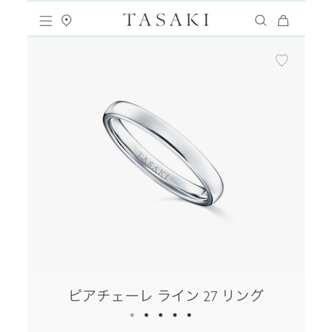 TASAKI(タサキ)の新品未使用　TASAKI ピアチェーレ ライン 27 リング　プラチナ レディースのアクセサリー(リング(指輪))の商品写真