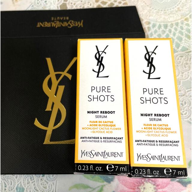 Yves Saint Laurent Beaute(イヴサンローランボーテ)のイヴ・サンローラン ピュアショット ナイトセラム 7ml  2本セット コスメ/美容のスキンケア/基礎化粧品(美容液)の商品写真