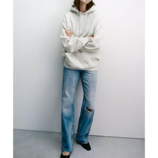 ZARA オーバーサイズフーディ パーカー(パーカー)