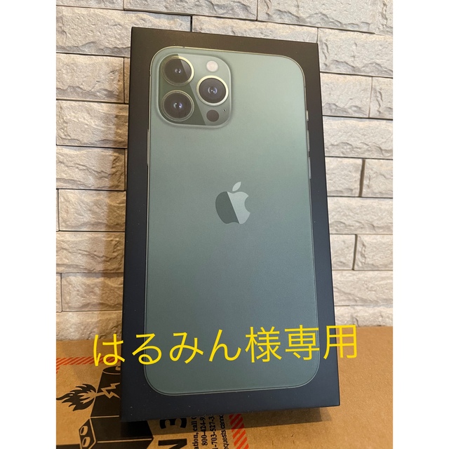 Apple(アップル)の４個 未開封 iPhone 13ProMax 256 Aグリーン グラファイト スマホ/家電/カメラのスマートフォン/携帯電話(スマートフォン本体)の商品写真