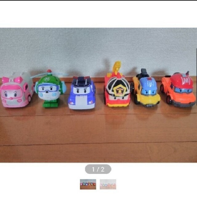 Robocar Poli 　ロボカーポリー　 ６個セット エンタメ/ホビーのおもちゃ/ぬいぐるみ(キャラクターグッズ)の商品写真
