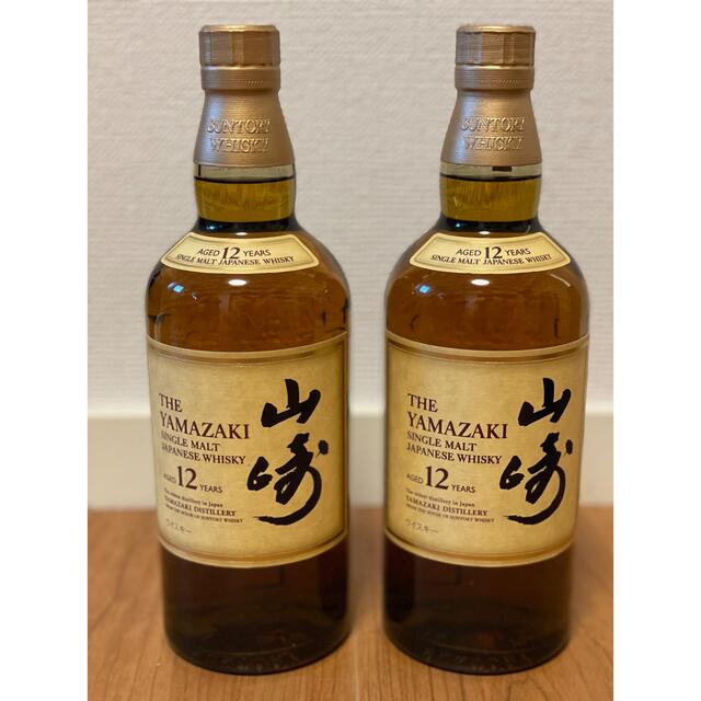 サントリー　山崎12年　箱付き　2本 食品/飲料/酒の酒(ウイスキー)の商品写真