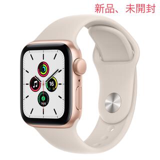 アップルウォッチ(Apple Watch)のアップル Apple Watch SE - 40mmゴールド[MKQ03J/A](腕時計(デジタル))