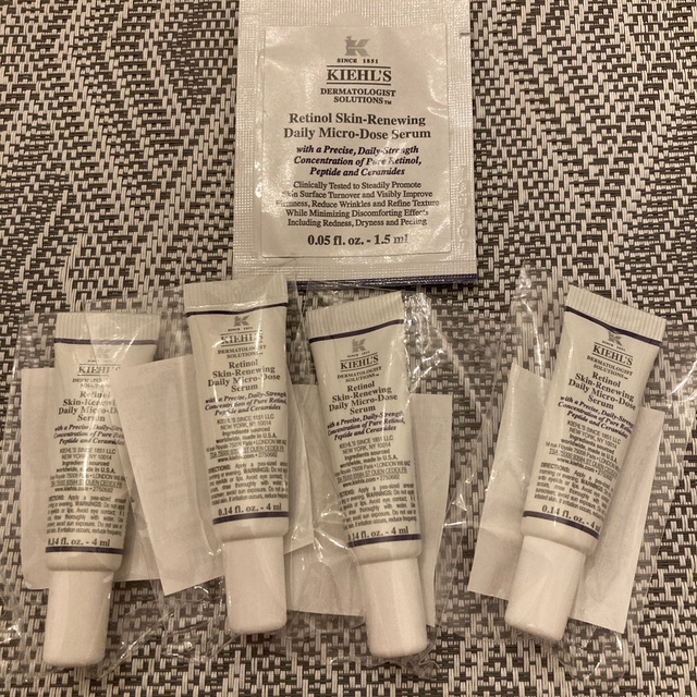 Kiehl's(キールズ)のKiehl's   レチノール リニューイング セラム4個セット＋パウチ1包 コスメ/美容のスキンケア/基礎化粧品(美容液)の商品写真